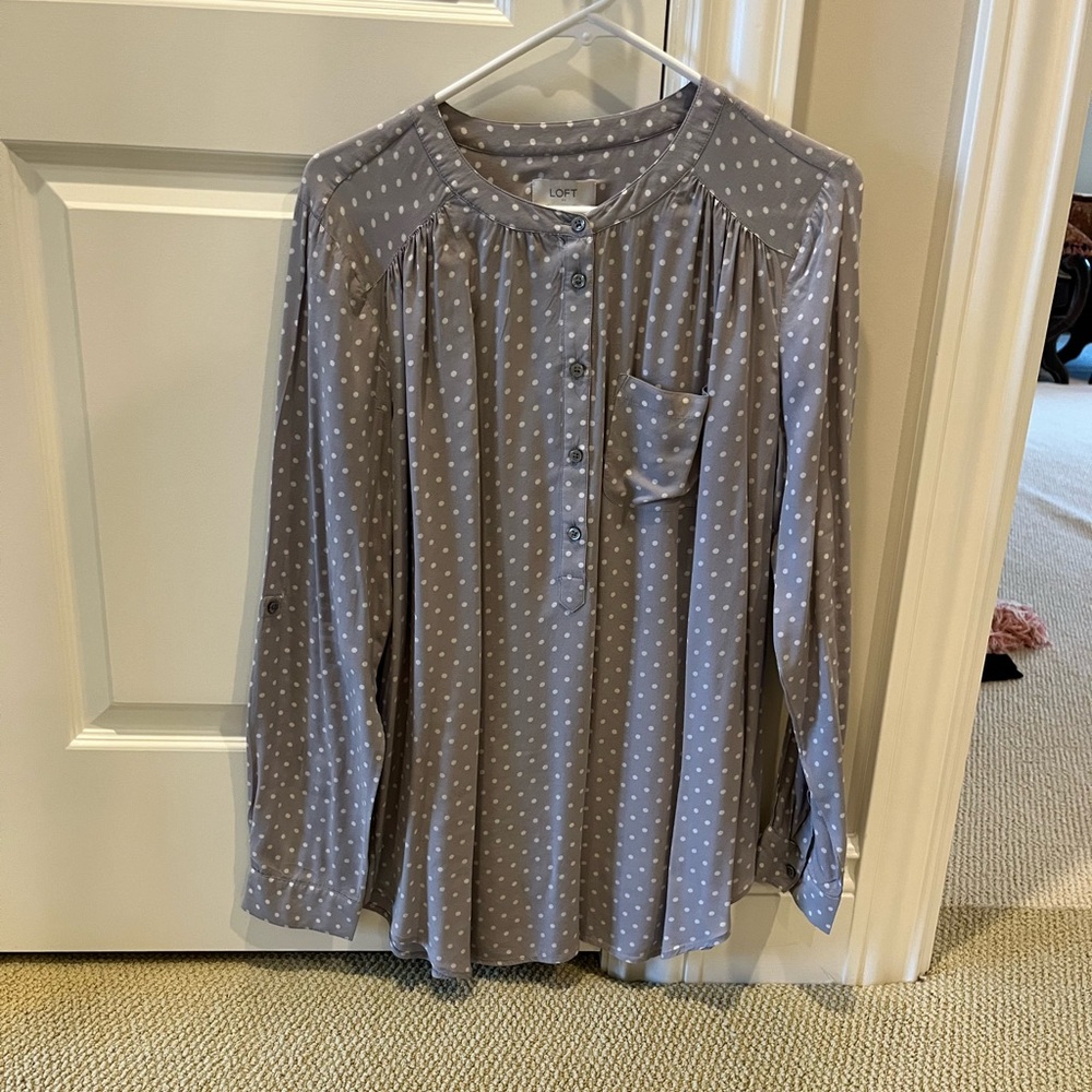 Loft button down top - Picture 4 of 6